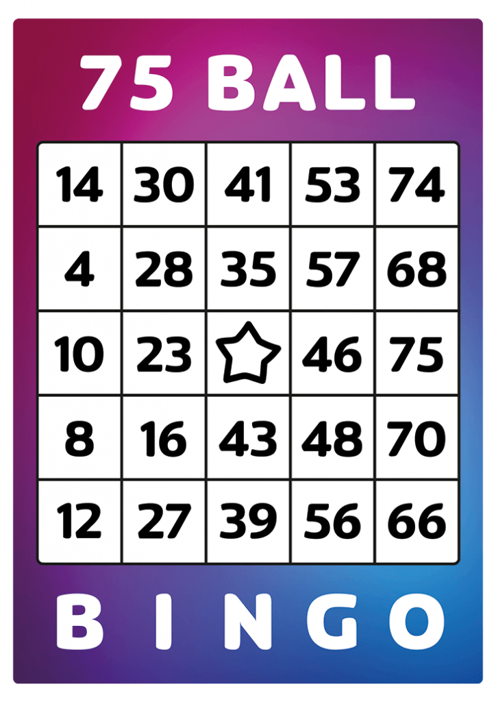 one 75 ball bingo to print at home